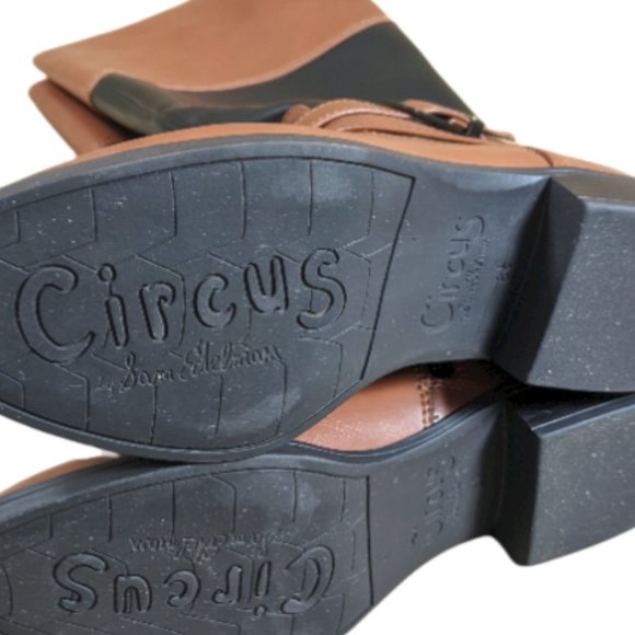 Women's Circus by Sam Edelman Parker Riding Boot in Black & Saddle Brown - 8.5 - Picture 11 of 16